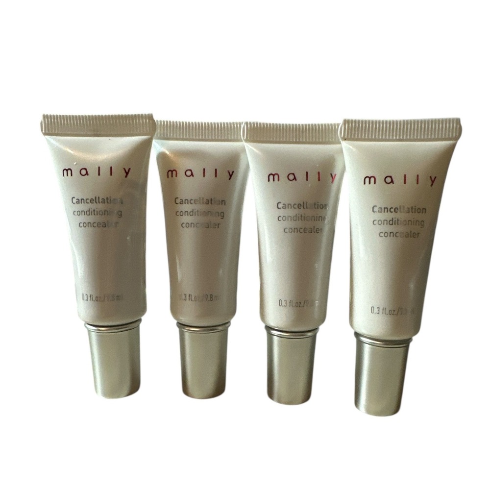 4 Pack Mally Cancellation Conditioning Face Concealer‎ MEDIUM 0.3 fl.oz Each NEW